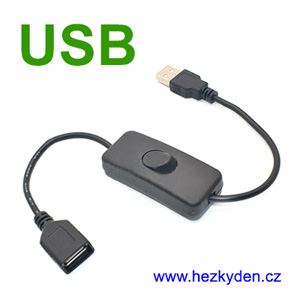 USB kabel s vypínačem