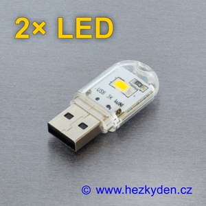 USB LED lampička oboustranná 2x LED