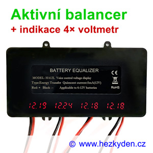Výkonový balancer HA02L voltmetr