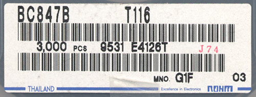 BC847B - štítek
