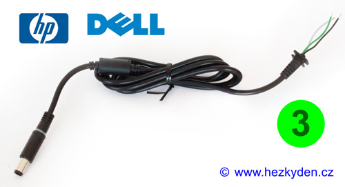 HP DELL napájecí kabel s konektorem - 3