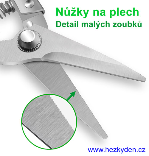 Nůžky na plech - zoubky