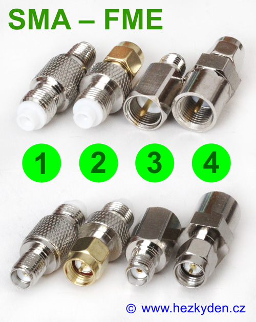 Redukce adaptery SMA-FME konektor Redukce adaptery SMA-FME konektor