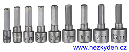 Sada nástrčných klíčů HEX - 9 ks