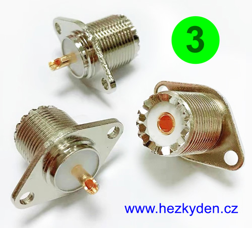 Konektor UHF PL259 do panelu - typ 3