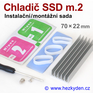 Chladič na SSD s montážní sadou