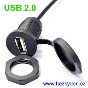 Konektor USB zasuvka panel záslepka Konektor USB zasuvka panel záslepka