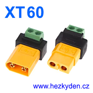 Konektory XT60 svorkovnice