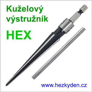 Kuželový výstružník HEX
