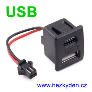Panel s USB konektory