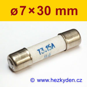 Trubičková pojistka 7x30mm